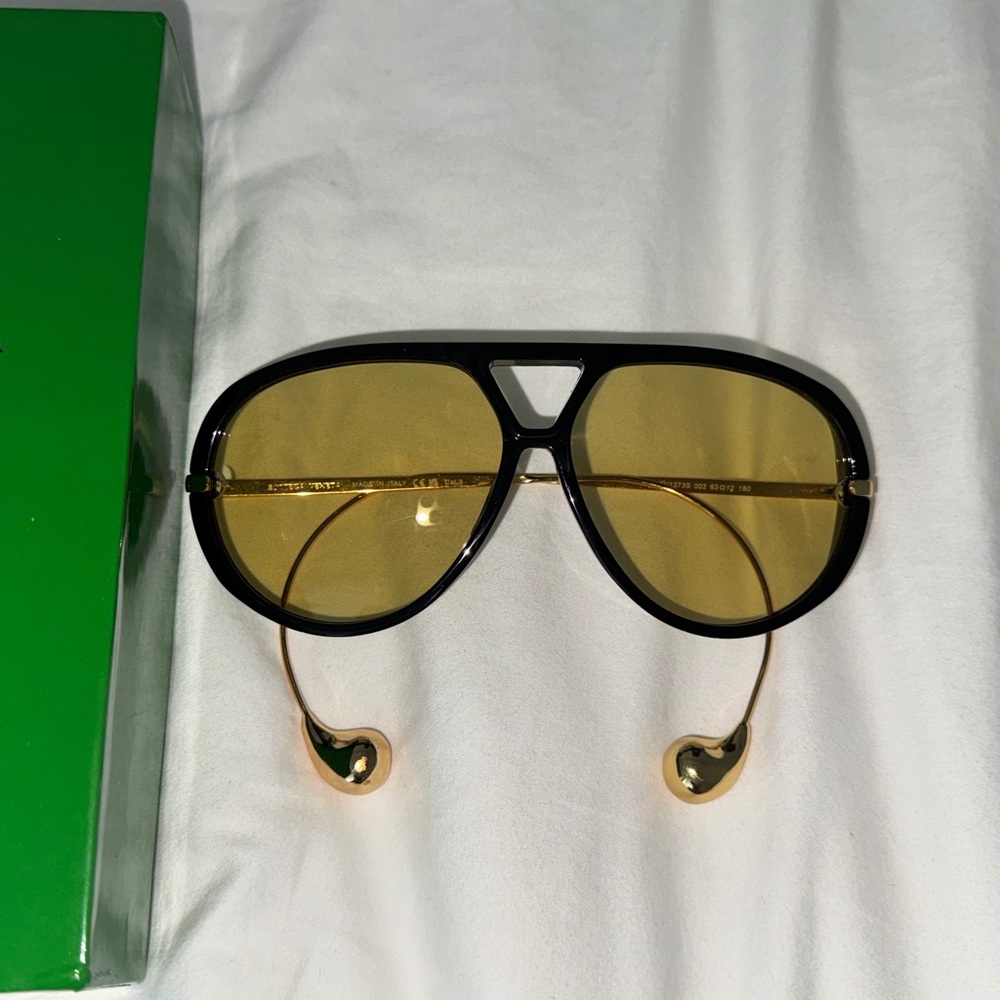 Bottega Veneta Aviator Drop Sunglasses